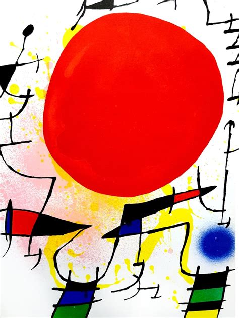 Joan Miró Joan Miro Abstract Lithograph For Sale At 1stdibs
