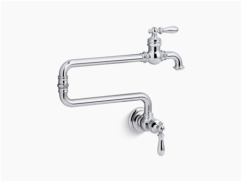 Inspired by 18th century english designs, iv georges brass faucets and accessories portray a traditional georgian style. K-99270 | Artifacts Wall-Mount Pot Filler Faucet | KOHLER ...