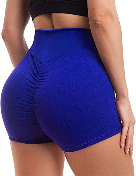 yoga shorts for women sexy high waist yoga pants tummy control workout running athletic non see