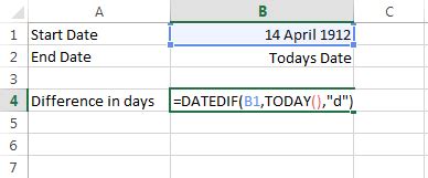 Excel DATEDIF Function Calculate The Difference Between Two Dates
