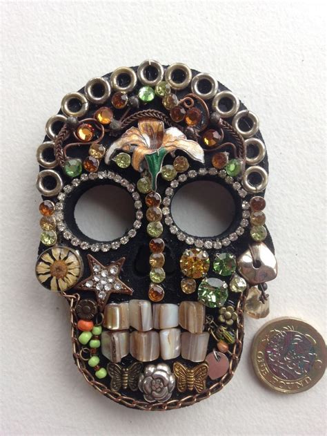 Pin By Robinwiggins On Sugar Skulls Costume Jewelry Crafts Vintage