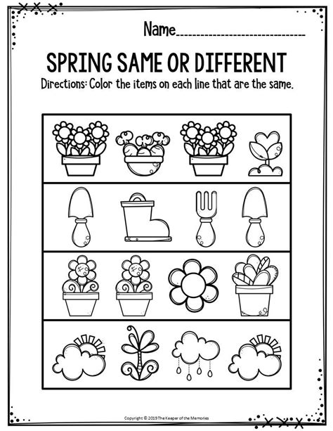 Spring Printable Preschool Worksheets Artofit
