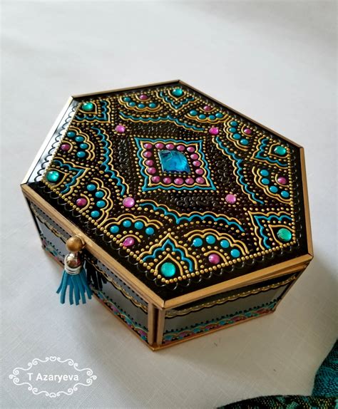 Handmade Jewelry Box In Oriental Style By Craftazartat