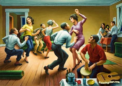 The Twist 1964 Artwork By Thomas Hart Benton Oil Painting And Art Prints