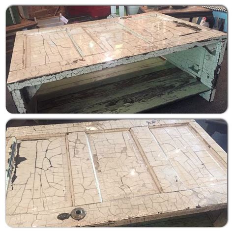 The inspiration came from sweet pickin's! Old door new look. Coffee table made from an old 5 panel ...