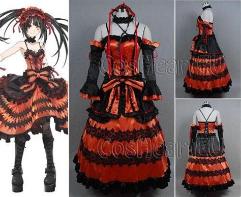 Date A Live Kurumi Tokisaki Astral Dress Cosplay Costume Xl
