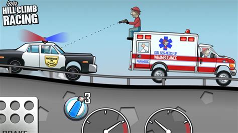 Police Car Vs Ambulance Hill Climb Racing Gameplay Walkthrough Youtube