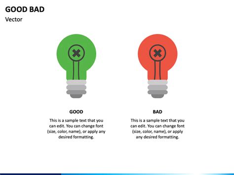 Good And Bad Powerpoint Template Ppt Slides Sketchbubble Images