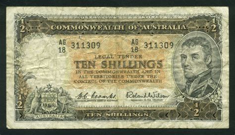 Australia 10 Shillings Perakis Currency