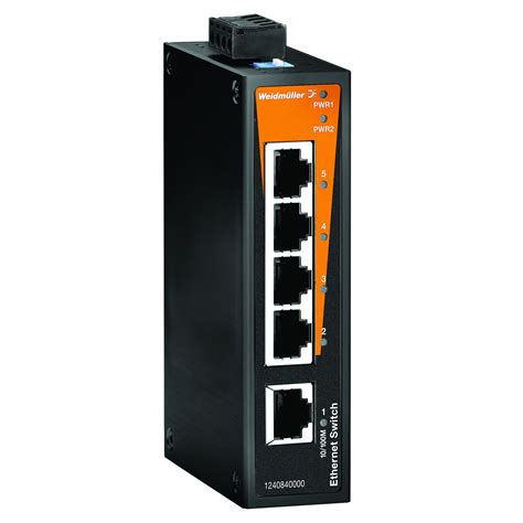 Tla Distribution Ltd Weidmuller 1240840000 Ie Sw Bl05 5tx 5 Port Ethernet Switch 12