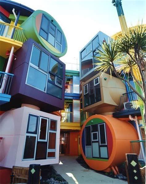 Small And Colorful Stackable Loft Apartments In Tokyo Japan Tiny House Pins
