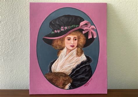 Victorian Lady With A Fur Muff Romantic Decorative Art