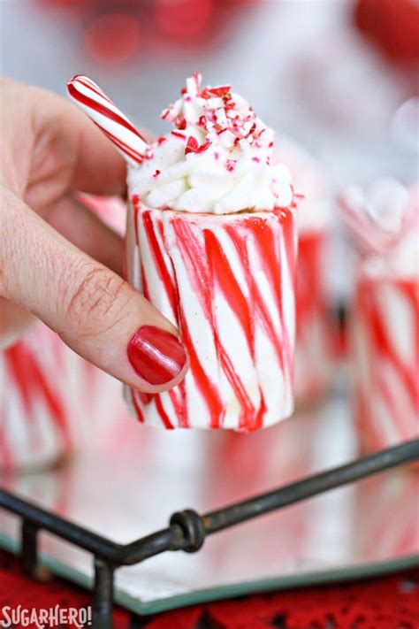 Candy Cane Cups Easy Homemade Candy Cane Shot Glasses From Alcoholic