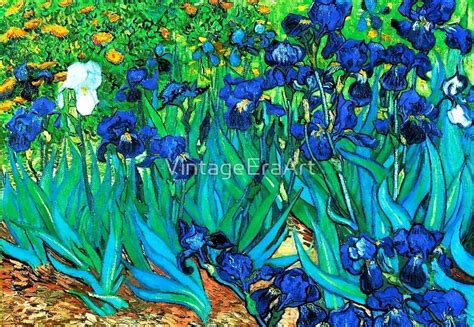 Van Gogh Garden Irises Hdr Iris Painting Oil Painting Flowers Floral