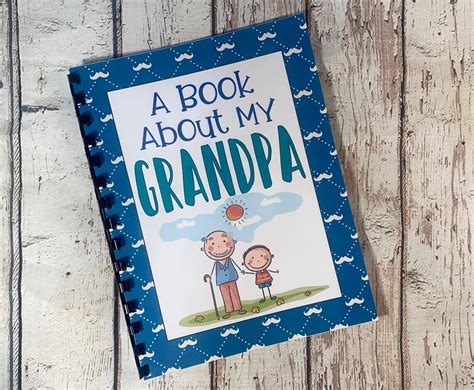 Grandpa T Grandpa Prompt Book T For Grandpa From Etsy