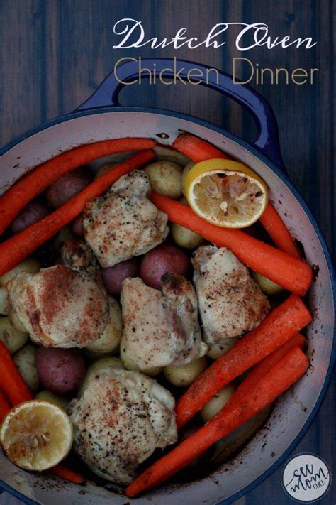 While in this recipe they are cooked in the oven, they would also work well on the barbecue. One-Pot Meal: Dutch Oven Chicken Dinner Recipe - See Mom Click