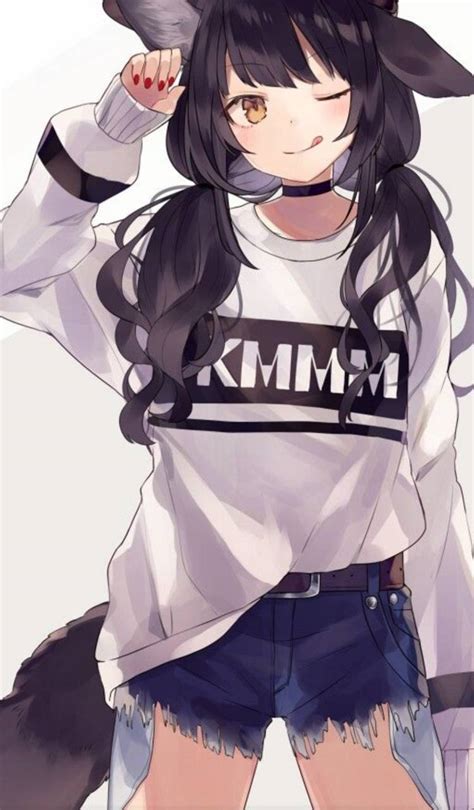 Cute Anime Wolf Girl Wallpapers Top Free Cute Anime Wolf Girl
