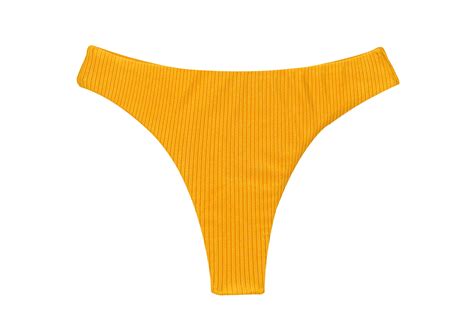 My Rio De Sol Textured Yellow Thong Bikini Bottom Bottom Eden Pequi Fio Are Of Low Price High