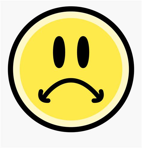 Emoticonsmileyyellow Sad Face Emoji Clip Art Free Transparent