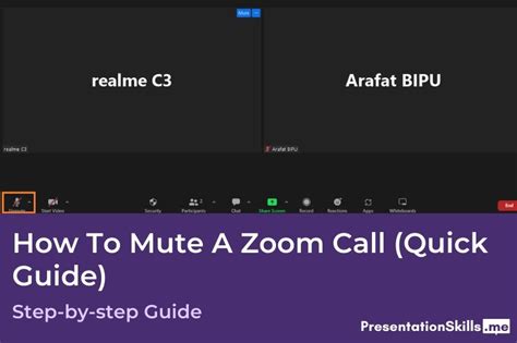 How To Mute A Zoom Call Quick Guide Presentationskillsme
