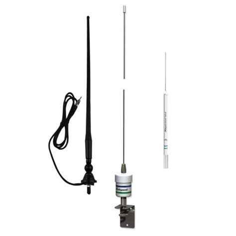 electronics and navigation marine vhf antenna white w quick disconnect and coax motors strong rs