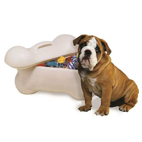 Ourpets Big Bone Dog Toy Dog Food And Dog Toy Box Storage Container