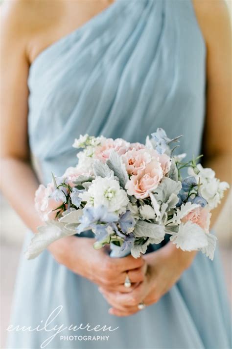 Blue wedding bouquet | rose & hydrangea blue bridal bouquet (small). Bellevue Wedding with Emily Wren Photography | Blue ...
