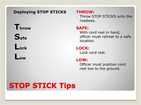 Ppt Stop Stick Training Powerpoint Presentation Free Download Id954277