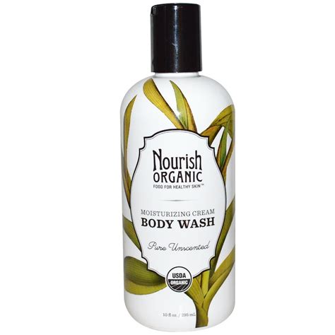 nourish organic body wash pure unscented 10 fl oz 295 ml iherb