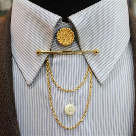 Gold Color Collar Pin Collar Bar Shirt Collar Clips Mens Collar Tie