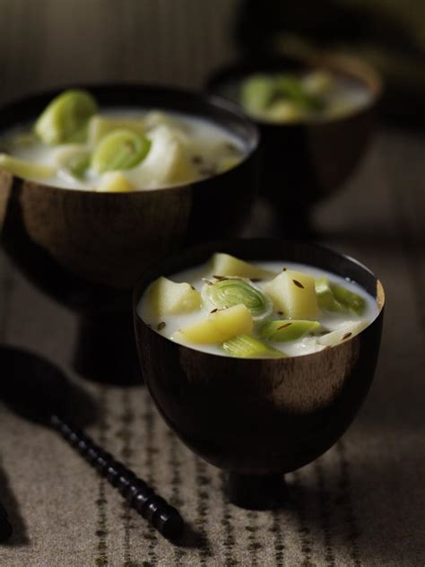 Recette soupe de poireaux et pommes de terre au cumin