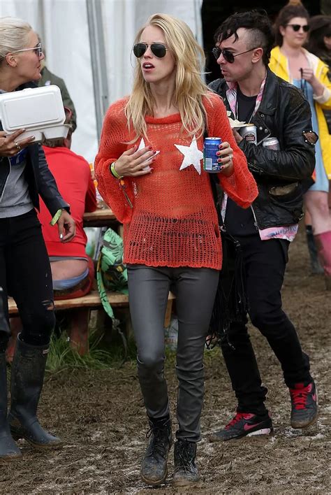 Mary Charteris Almost Shows Nipple At Glastonbury Mirror Online