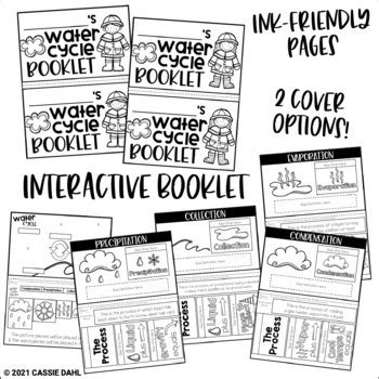 Water Cycle Booklet by Cassie Dahl | Teachers Pay Teachers