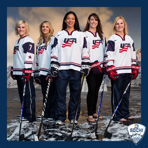Members Of The Usa Womens Hockey Team Winter Olympics 2014 Pint