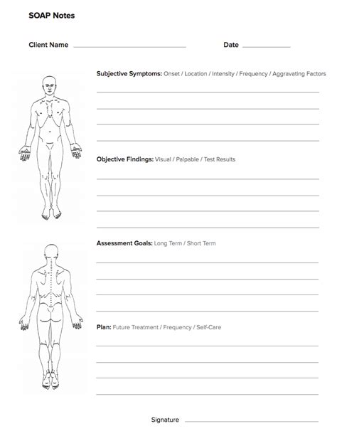 free soap notes template this soap note template separates the page into the four relevant