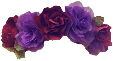 Hand painted flowers blue and purple petals beautiful simple. Purple flower crown png, Purple flower crown png ...