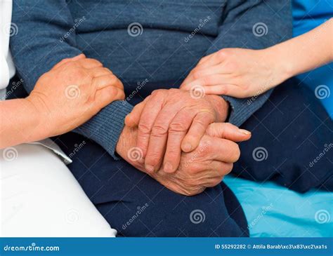 Caring Hands For Elderly Stock Photo Image Of Healthcare 55292282