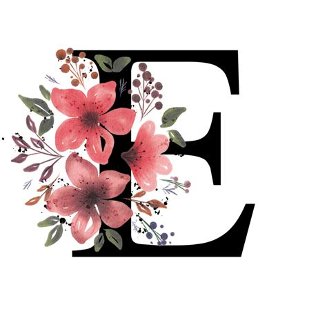 Alfabeto De Letras Florais 8549936 Png