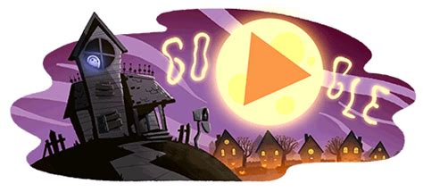 The first interactive game of the annual doodle doodle halloween marks a cruel milestone: A Quick History of Google's Halloween Doodles - Popcorn Horror