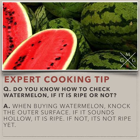 Do You Know How To Check Watermelon If It Is Ripe Or Not Kitchen Tips My Ginger Garlic Kitchen