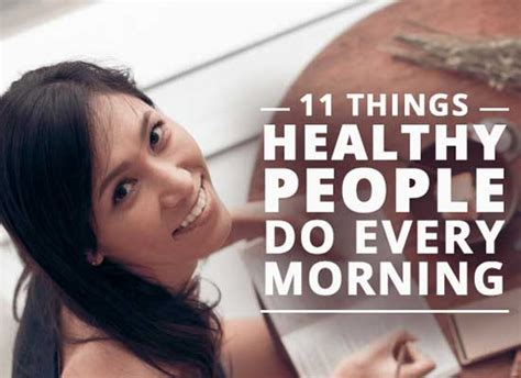 Our Blog 11 Things Healthy People Do Every Morning