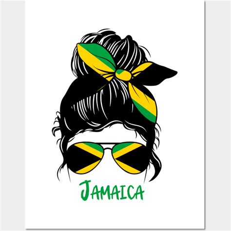 jamaican girl jamaican girlfriend jamaica messy bun jamaican girl posters and art prints