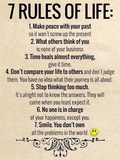 7 Rules Of Life · Moveme Quotes