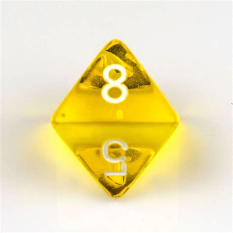 Translucent 8 Sided Dice D8 Game Master Dice