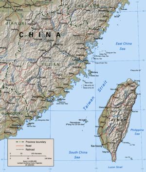 The terrain in taiwan is divided into two parts: 臺灣海峽 - 維基百科，自由嘅百科全書