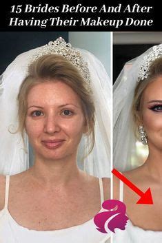 Before And After Photos Of A Bride S Make Up