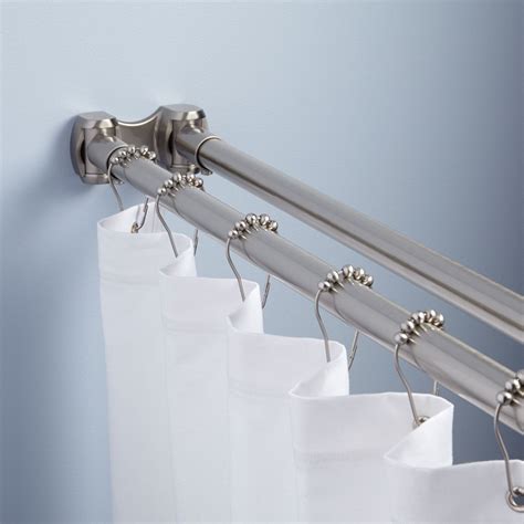 36 Straight Double Solid Brass Shower Curtain Rod In Oil Rubbed Bronze Signature Hardware 가구