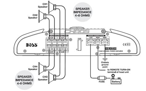 4 Channel Amp Wiring Diagram 4 Speakers