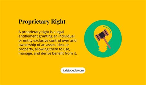 Proprietary Right Legal Meaning Ownership Property Right And Enforcement