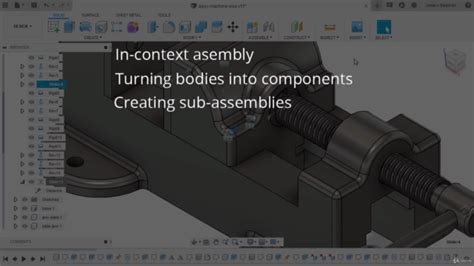 Assemble Parts And Components In Fusion 360